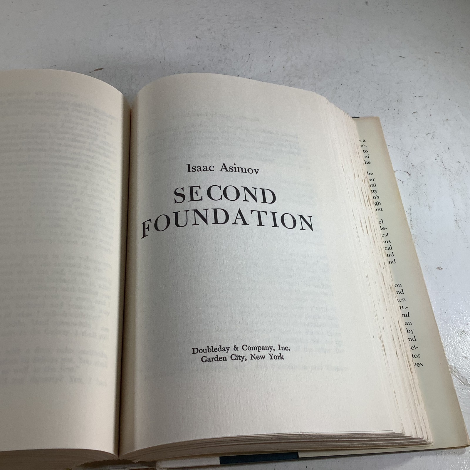 The Foundation Trilogy Isaac Asimov Doubleday Book Club Edition 1970s HC DJ VG