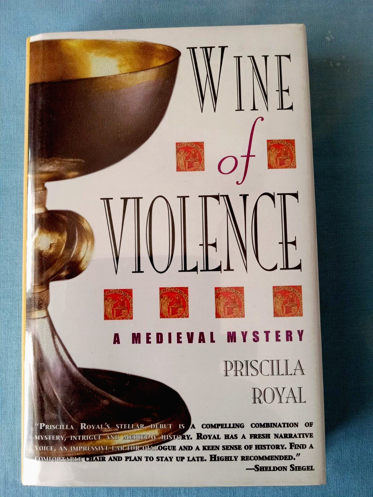 Wine of Violence by Priscilla Royal (2003, 1st Ed., Hardcover) Signed