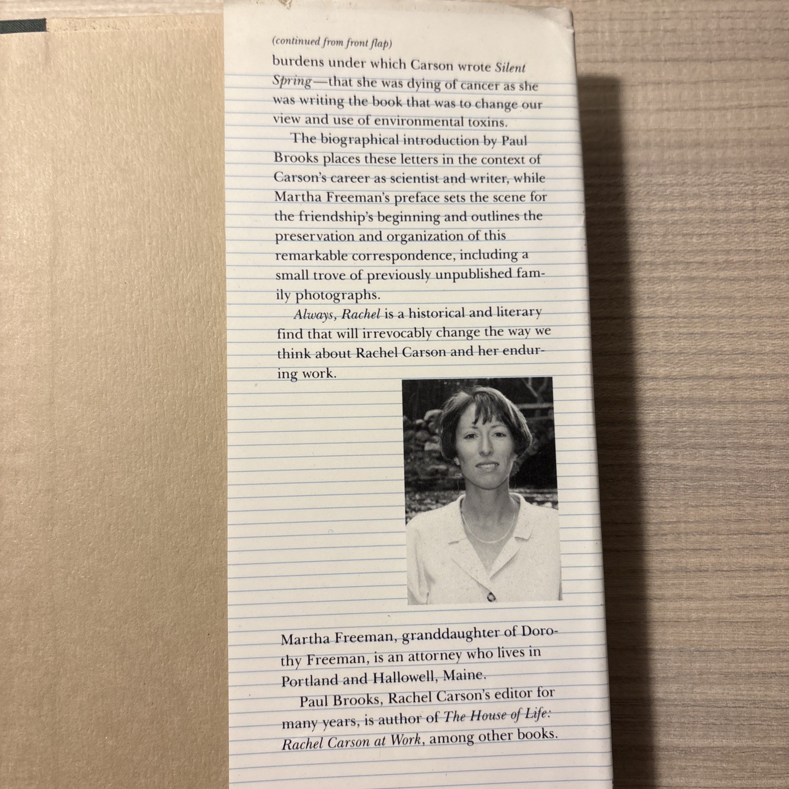 ALWAYS, RACHEL: THE LETTERS OF RACHEL CARSON AND DOROTHY Freeman