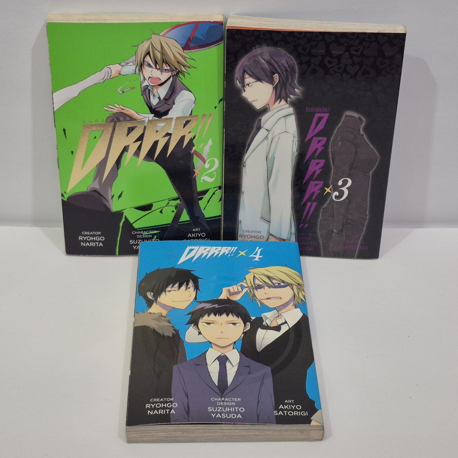 Durarara!! DRRR Vol. 2, 3, &4 Manga Volume English Book Ryohgo Narita Lot