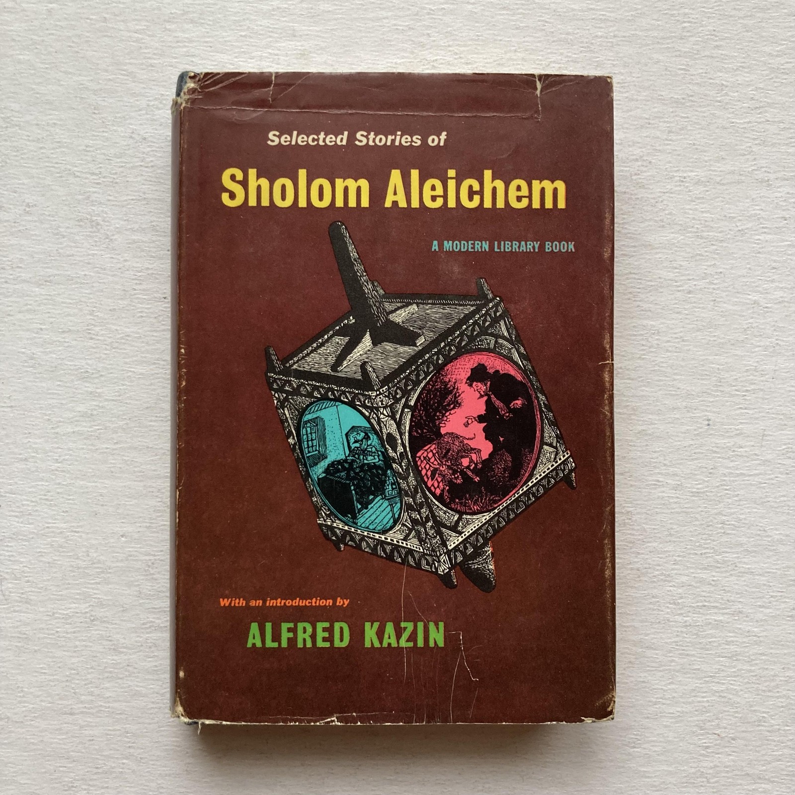 Vintage 1956 Selected Stories Sholom Aleichem Modern Library Brown HC DJ Jewish