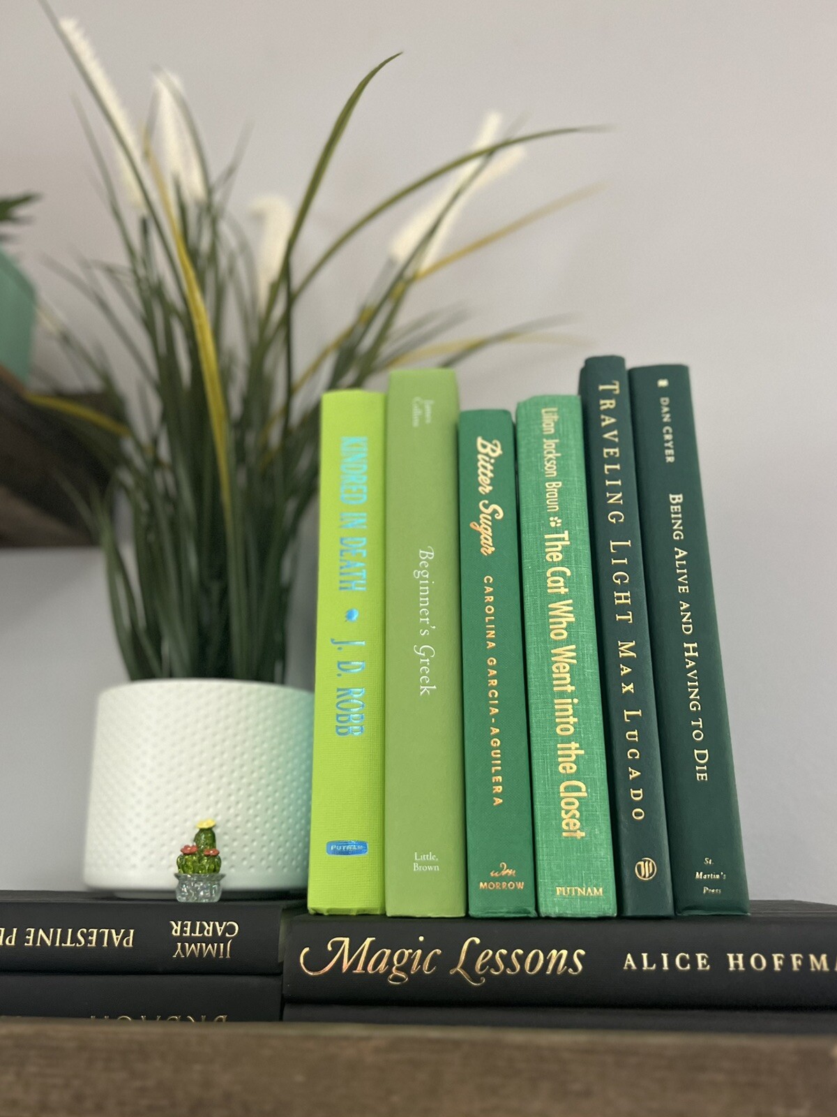 Stack of 6 colorful books for Decorating Staging | Book Decor| Home Decor.