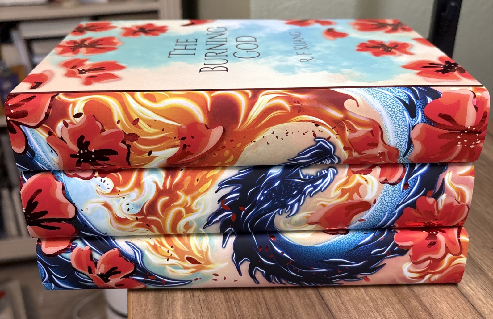 The Poppy War Trilogy Limited Edition Metallic Foil Book Set R.F. Kuang #48/100