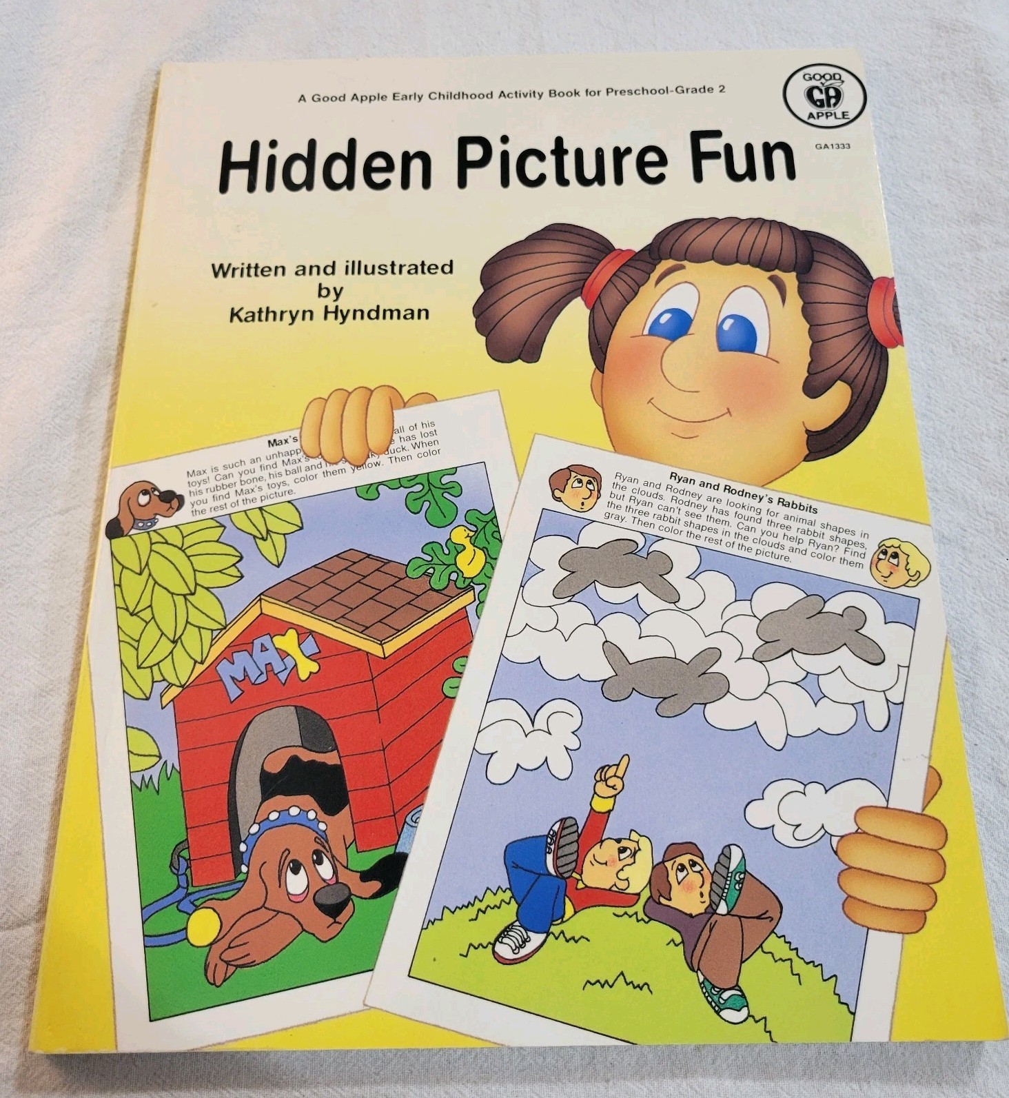 1991 Hidden Picture Fun Activity Book For Preschool-Grade 2 NEW 106 Pages