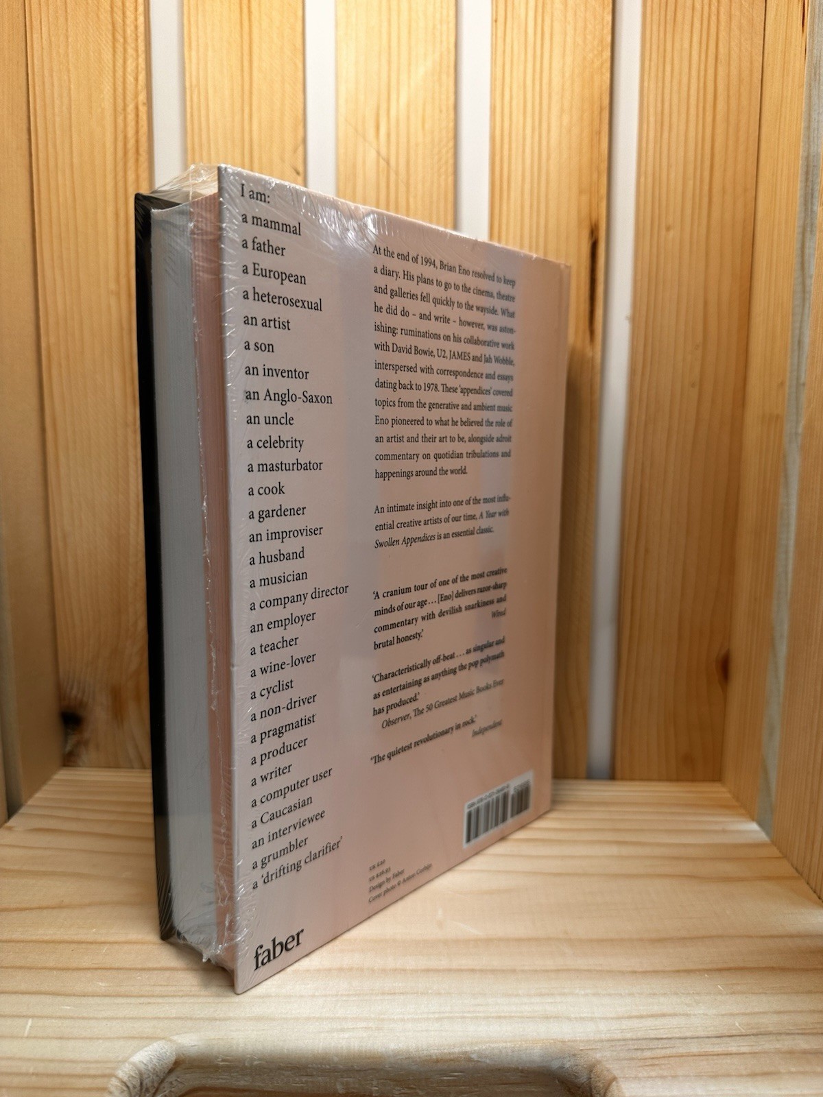Year with Swollen Appendices : Brian Eno’s Diary by Brian Enos-LAST SEALED B.NEW