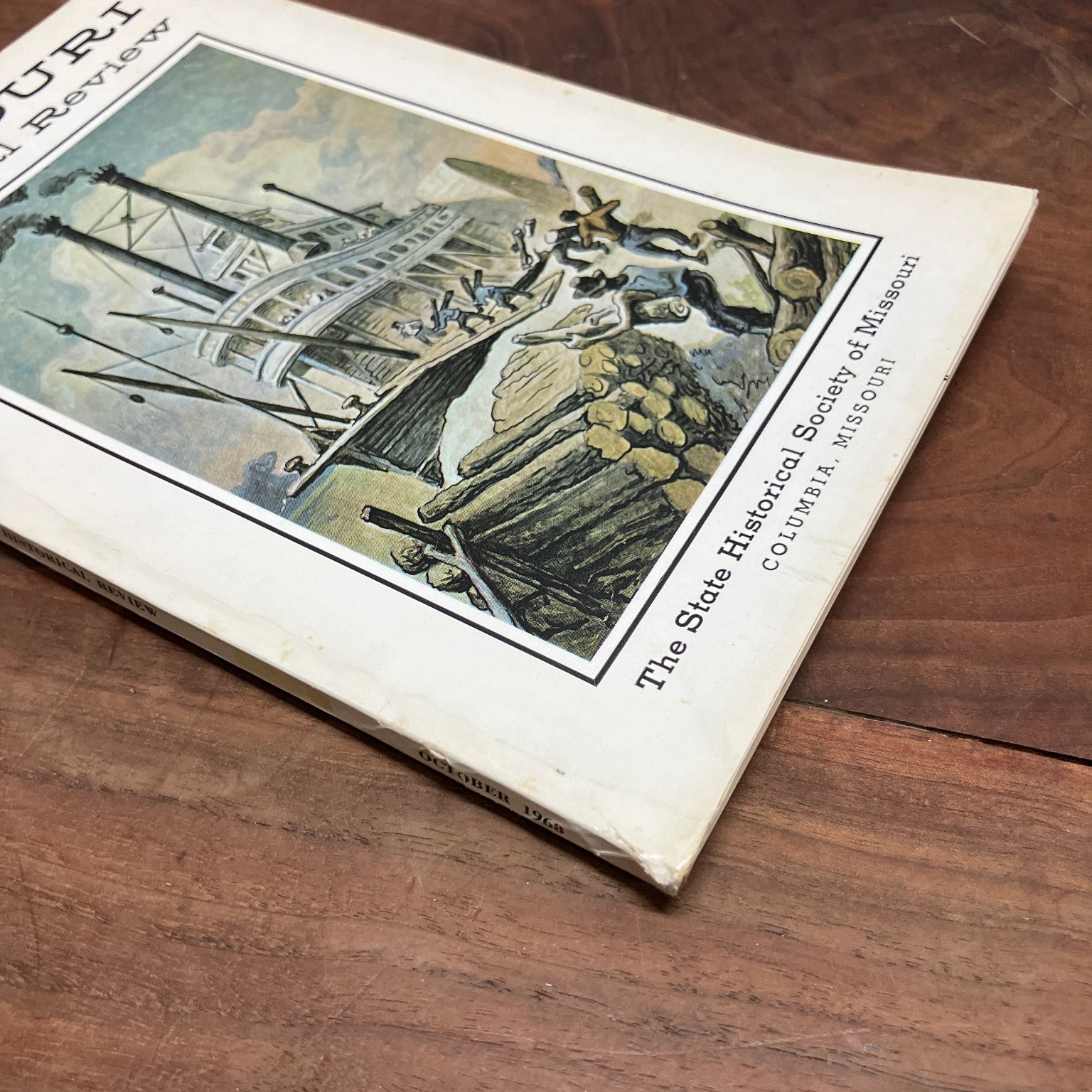 Missouri Historical Review Oct 1968 Vol LXIII No 1 Thomas Hart Benton Cover Art