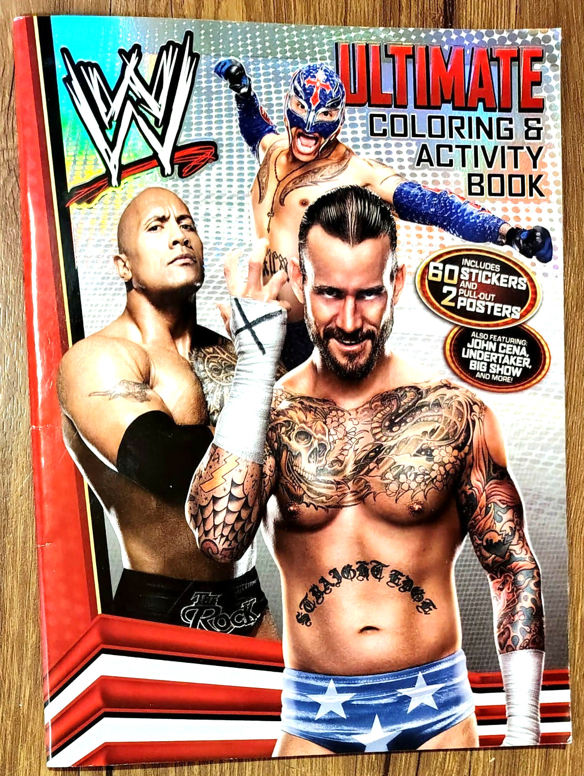 WWE Ultimate Coloring & Activity Book John Cena, Undertaker, Dwayne Rock Johnson