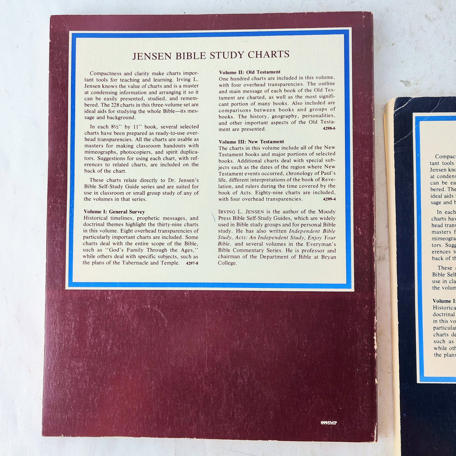 Jensen Bible Study Charts Complete Set Volume 1 2 3 Lot 228 Transparency Masters