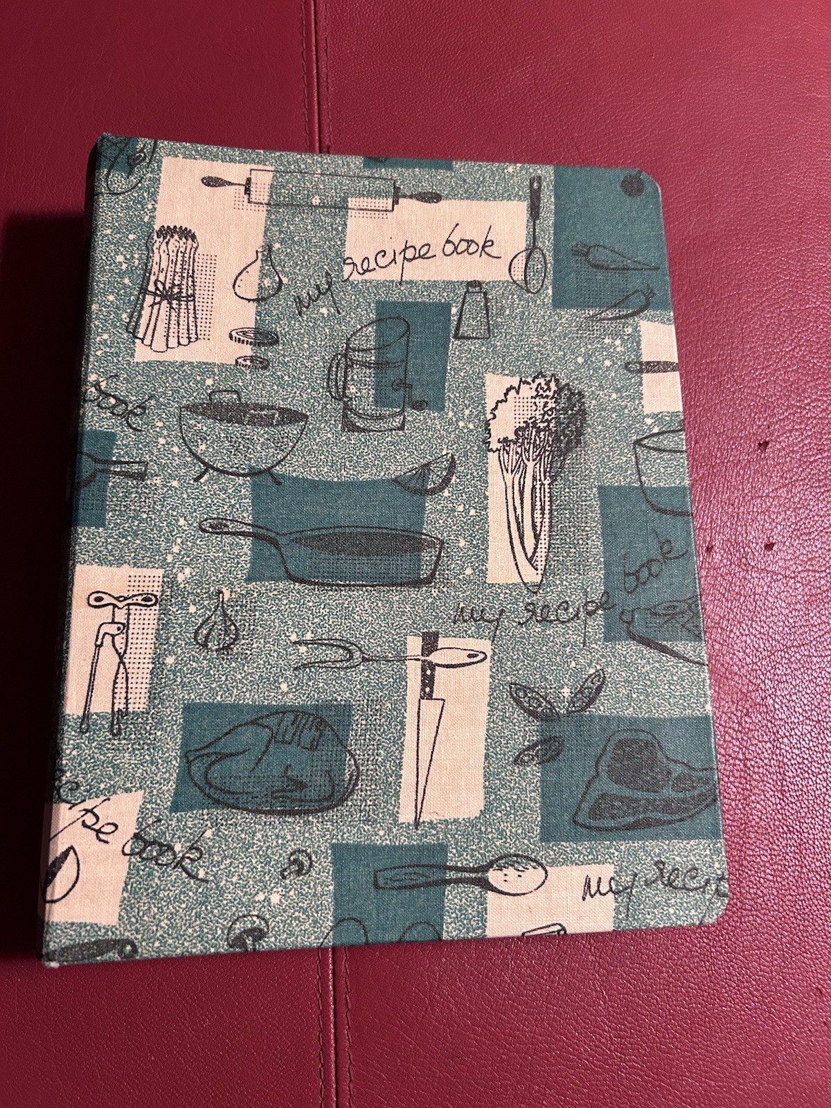 My Recipes 3-Ring Binder w/Recipes Vintage Cookbook