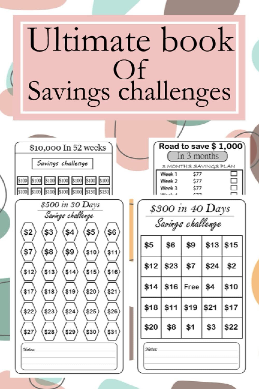 Ultimate Book of Savings Challenges: 120 Pages Tracker Journal|…
