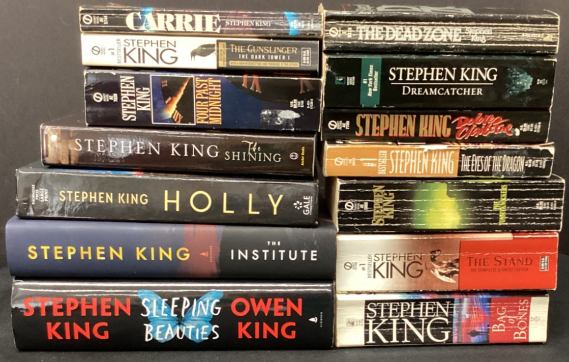 Stephen King Books – mixed lot of 14 (3 HC, 11 PB)