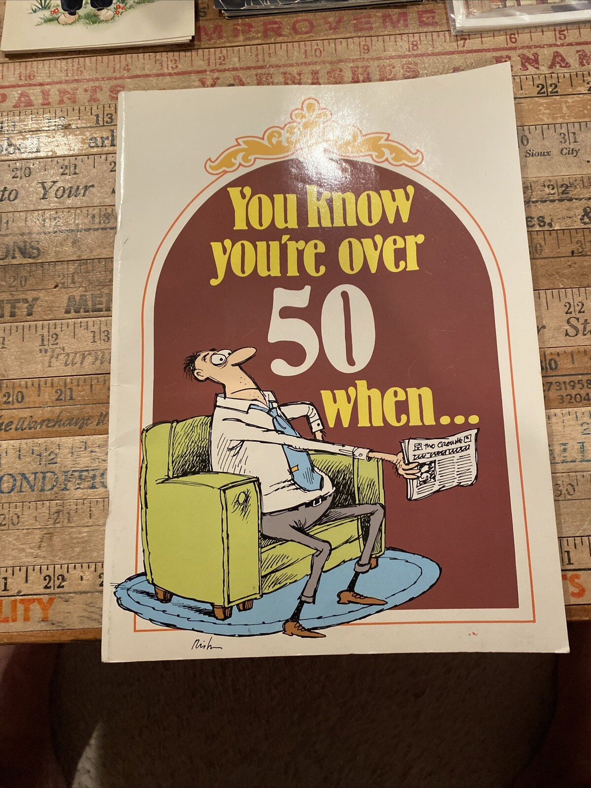 YOU KNOW YOU’RE OVER FIFTY WHEN … Paperback Book By Herbert I. Kavet 1984