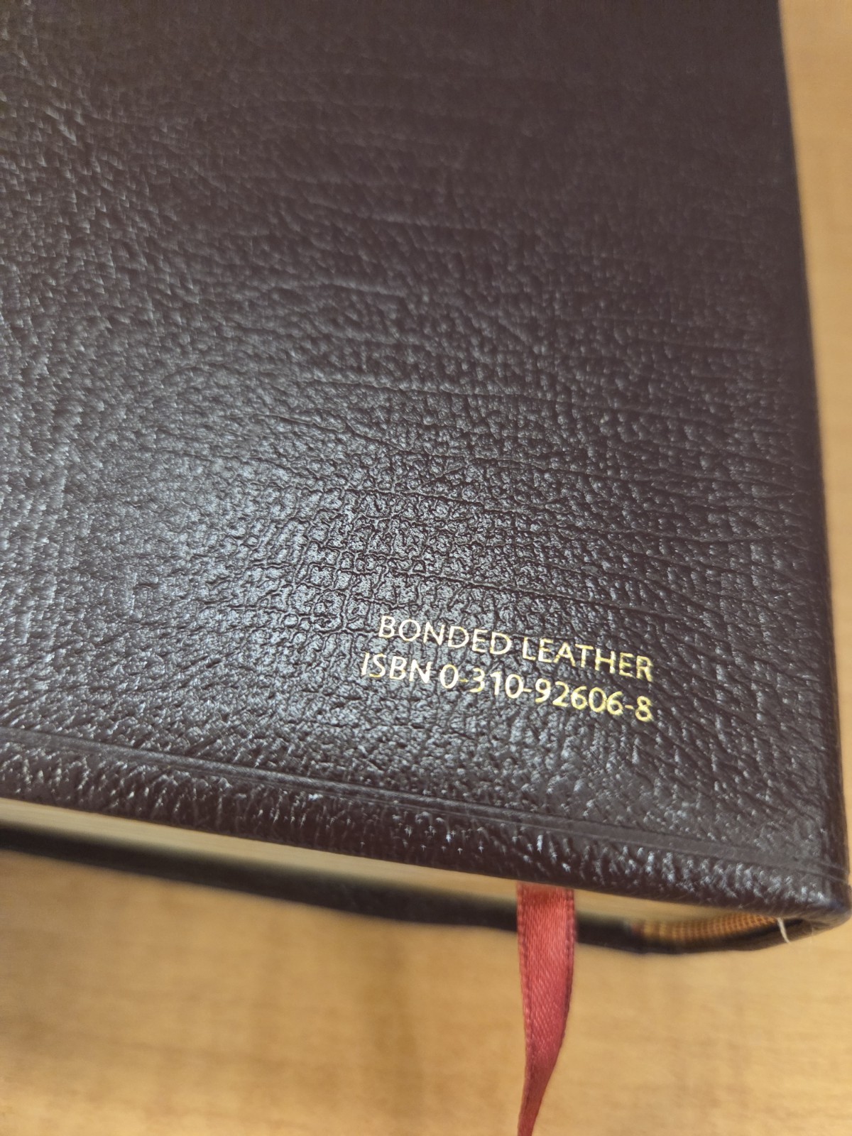 Zondervan NIV Archaeological Study Bible 2005 Bonded Leather Burgundy VG