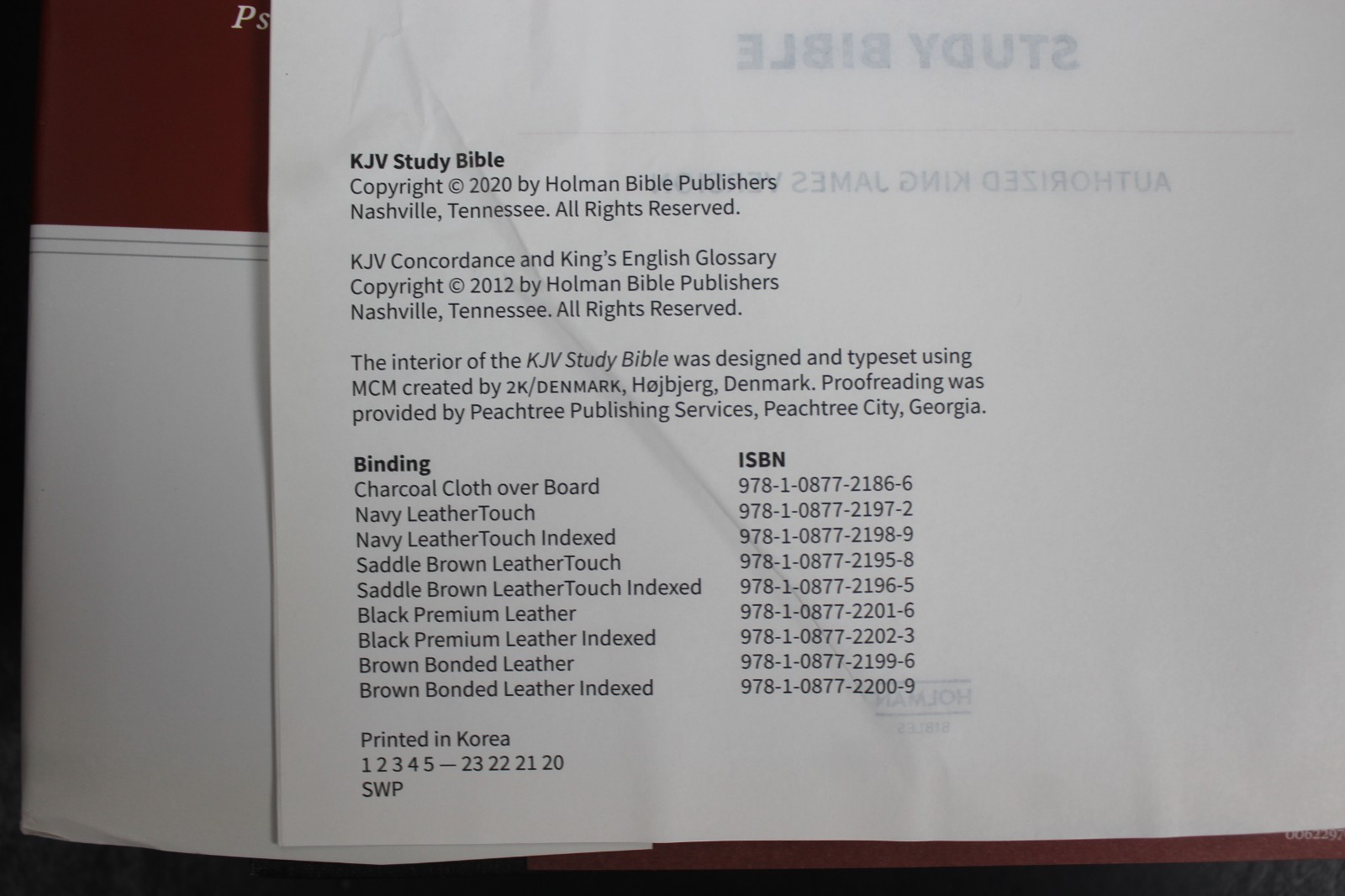 KJV Study Bible, Full-Color, Charcoal Cloth over Board by Holman Bible (FT1973)