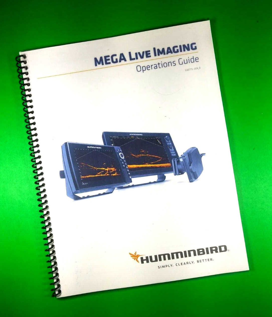 Owners Manual for Humminbird Mega Live Imaging 50 Pages W/Clear Covers!