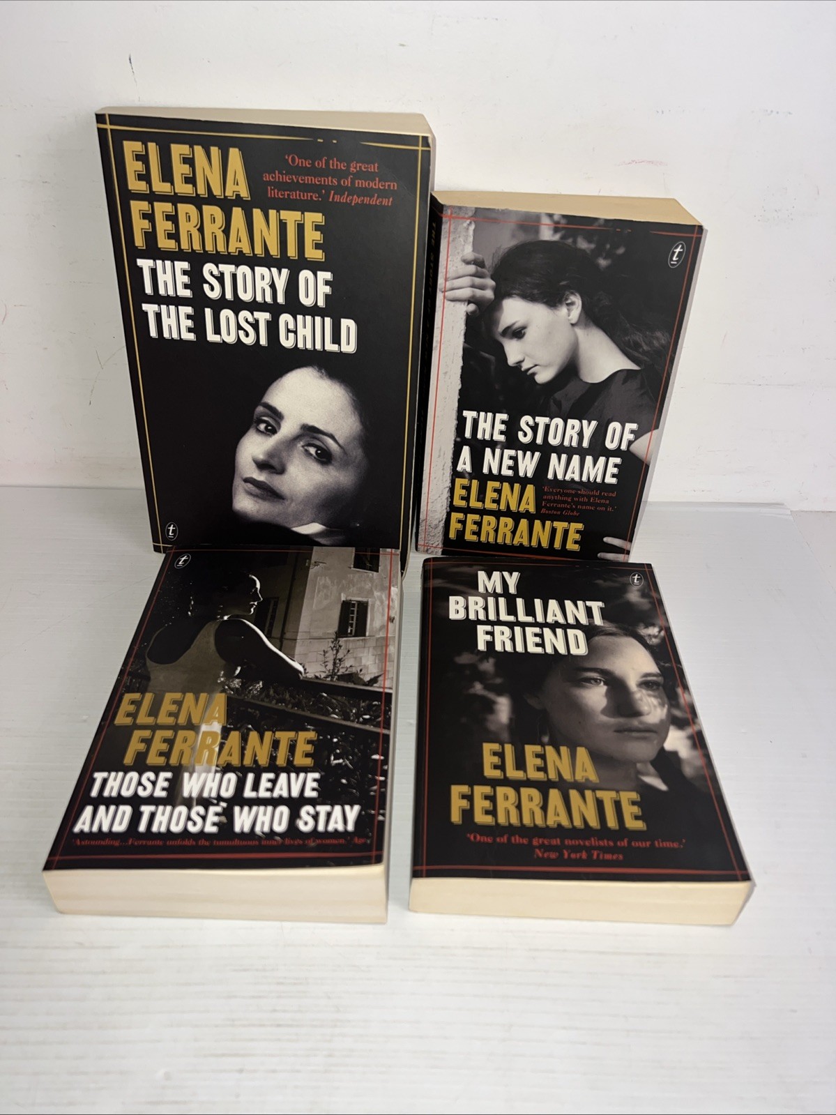 Elena Ferrante My Brilliant Friend Complete 4x Book Series Neapolitan Novels