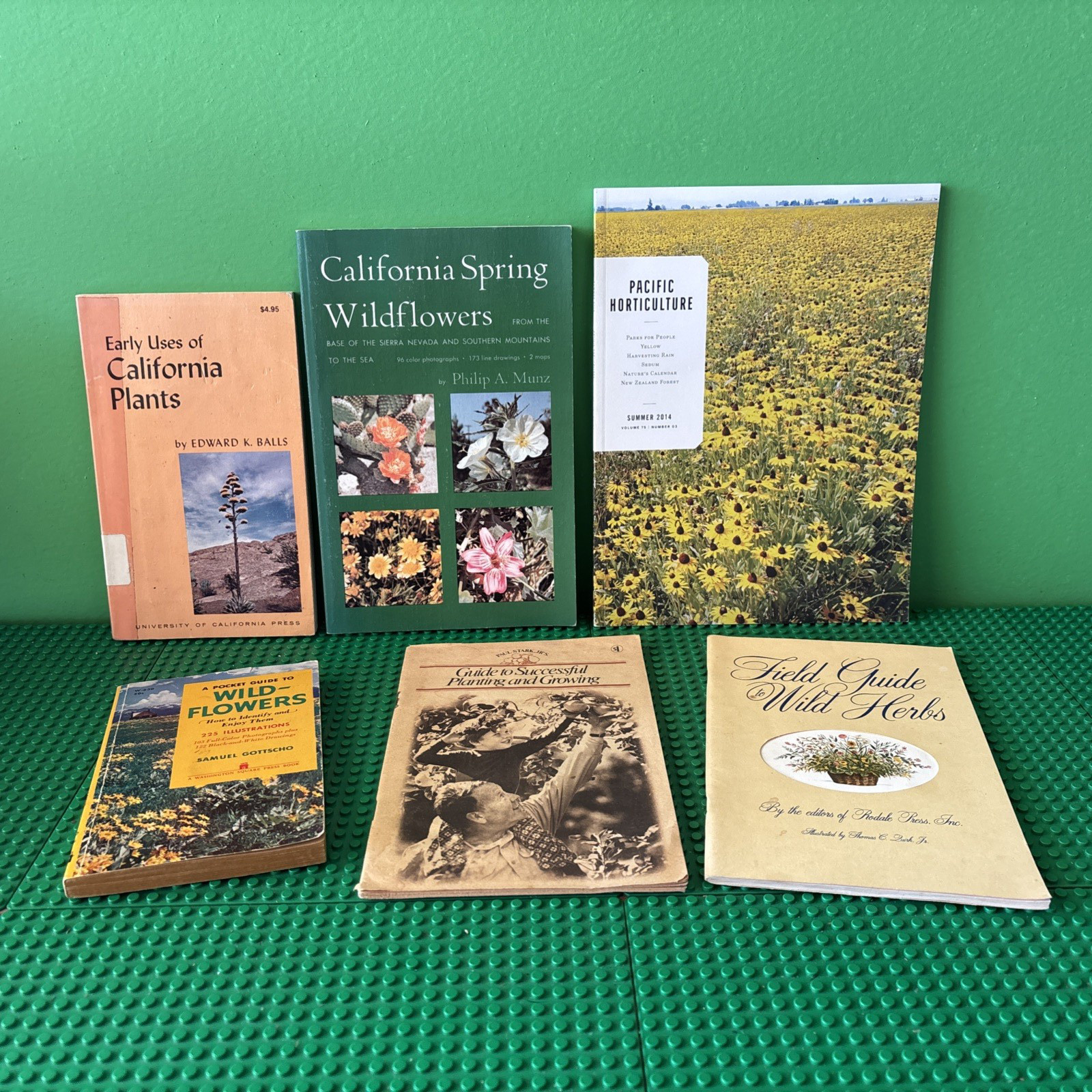 CALIFORNIA WILDFLOWER PLANT HERB BOOK LOT