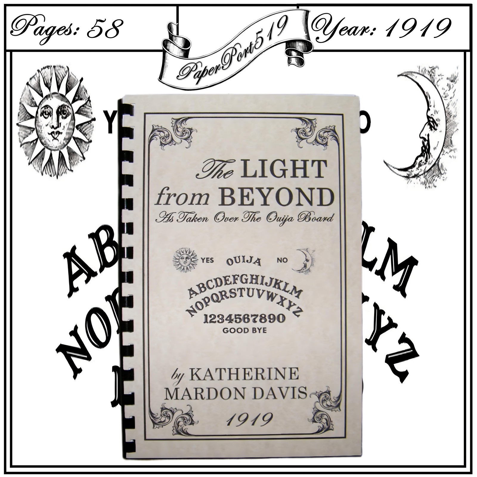 1919 Light From Beyond As Taken Over The Ouija Board 58 Pages