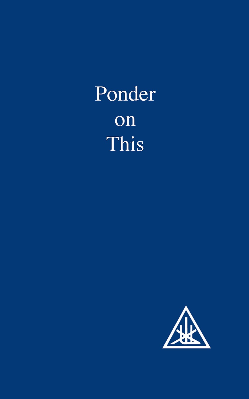 Ponder on This: A Compilation Alice A. Bailey paperback Very Good