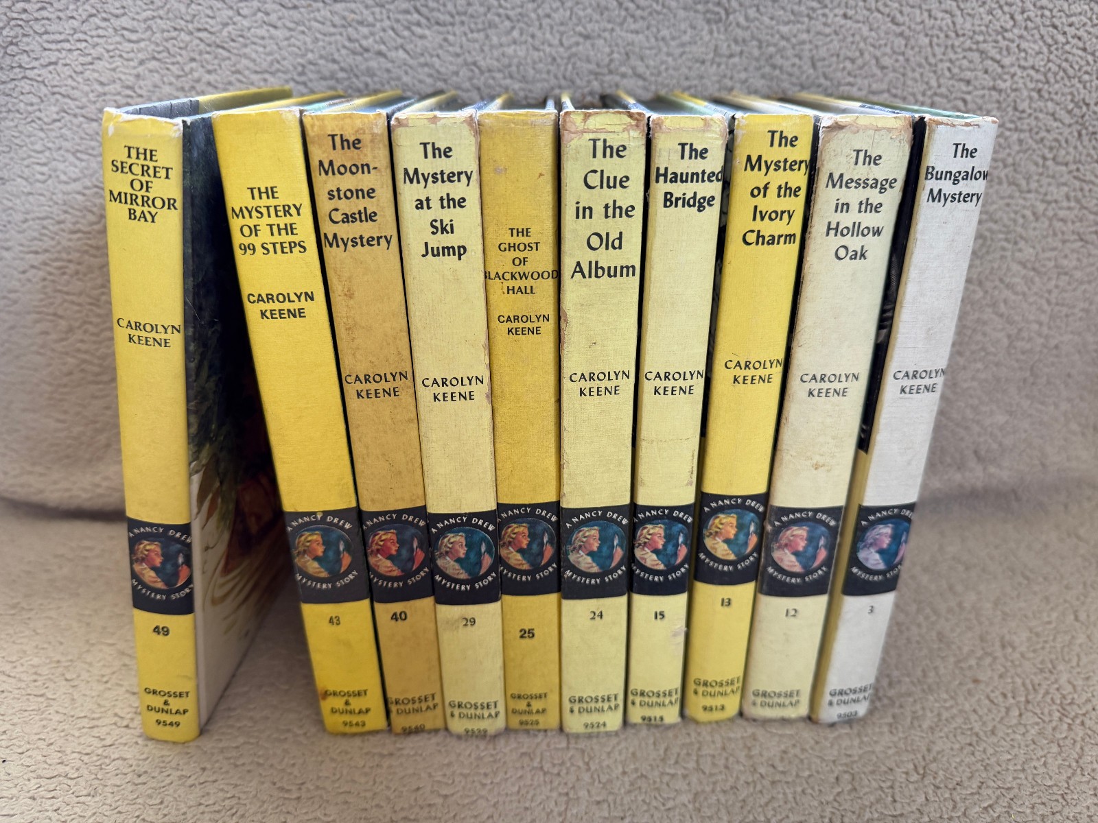 Lot 10 Vintage Carolyn Keene Nancy Drew Mystery Stories 1959-1975 HC Books
