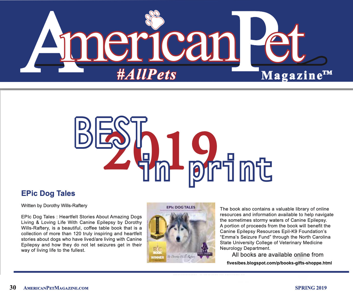 EPIc Dog Tales – Coffee Table Reference Book About Dogs With Canine Epilepsy