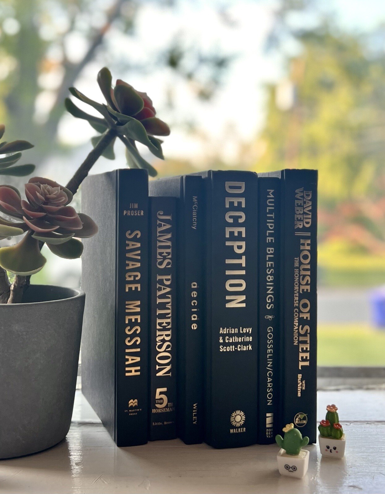 Stack of 6 colorful books for Decorating Staging | Book Decor| Home Decor.