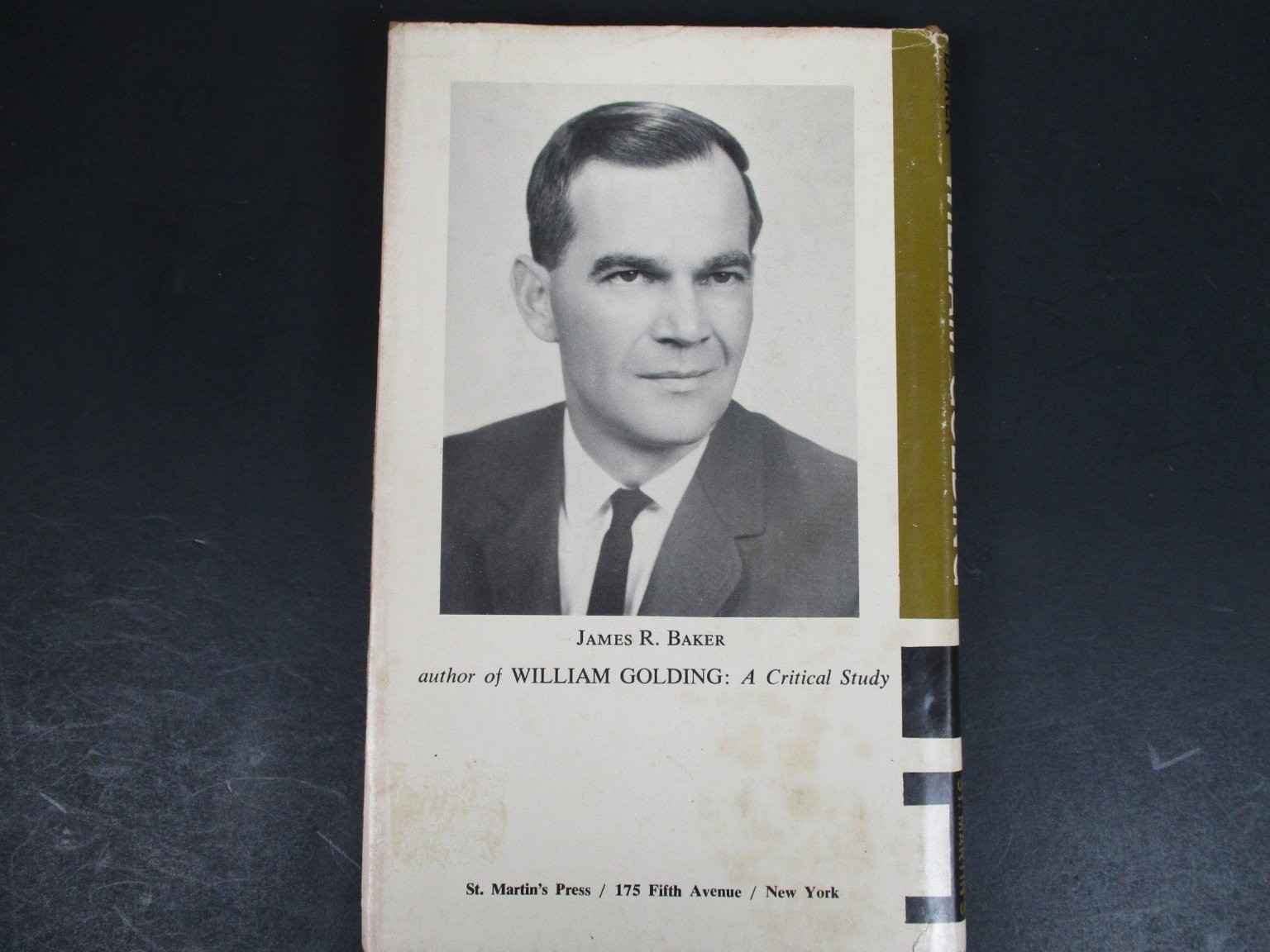 William Golding: A Critical Study James R. Baker 1965 Second Printing Literary
