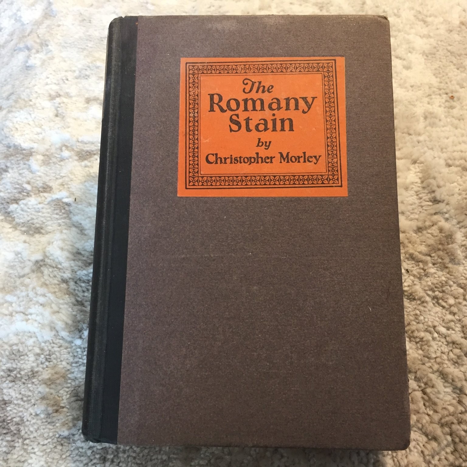 The Romany Stain Christopher Morley SIGNED 1927 Illustrated Travel Writing Book