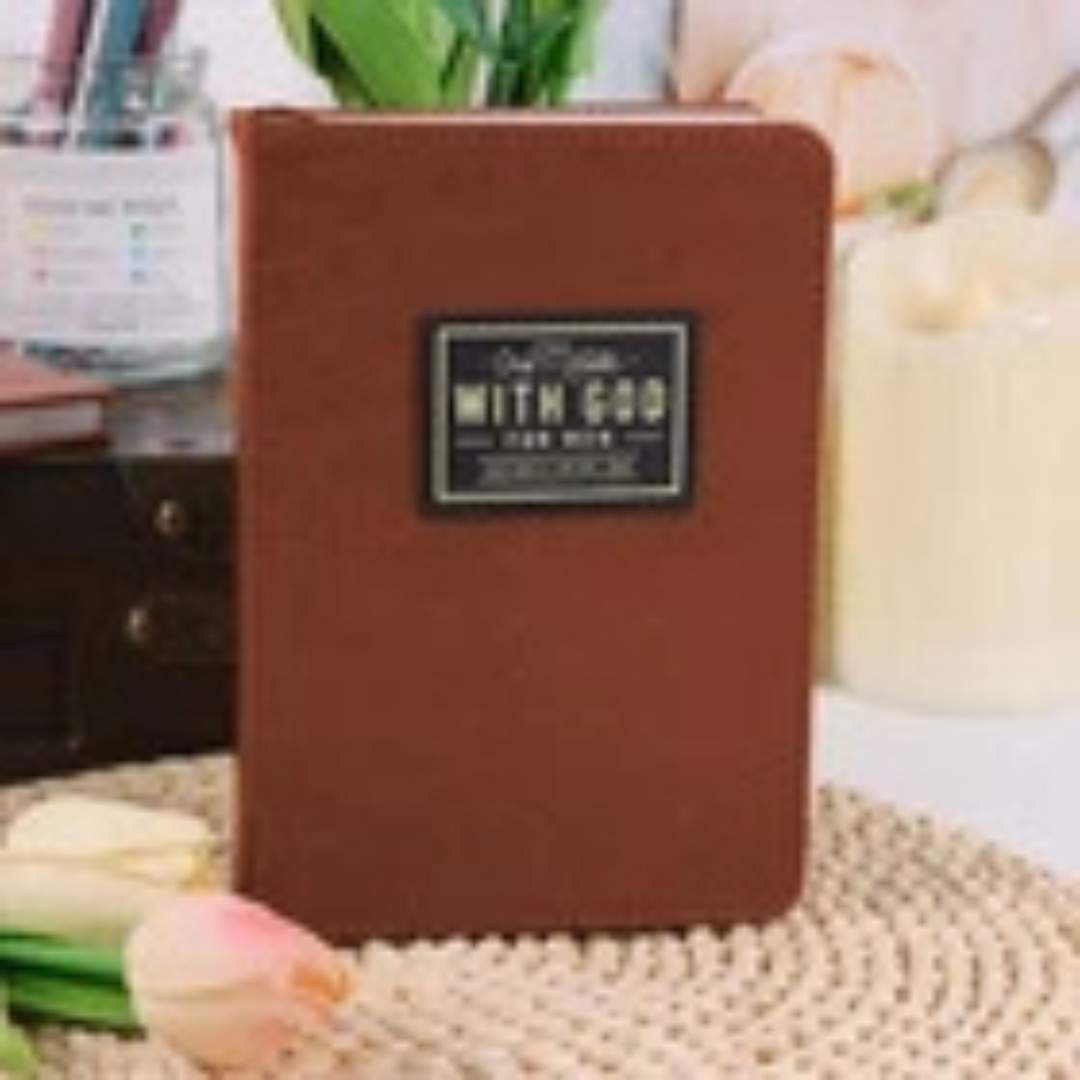 One Minute with God for Men – 365 Devotions (Brown Faux Leather) Fast ship