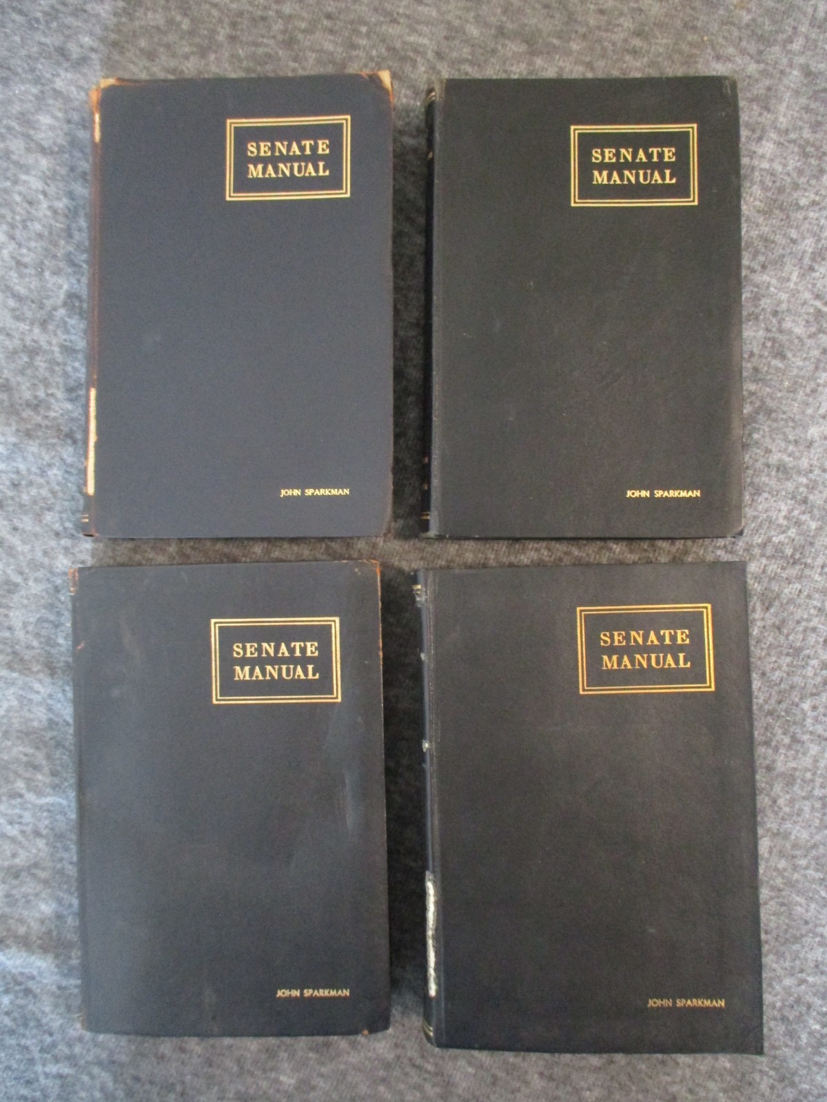 SENATE MANUAL(4) UNITED STATES RULES 1947-57-63-75 -SENATOR JOHN SPARKMAN ESTATE
