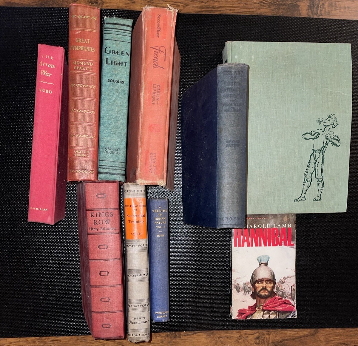 Vintage Book Lot 10 30’s French War Green Light Human Kings Row Art Speech Rare