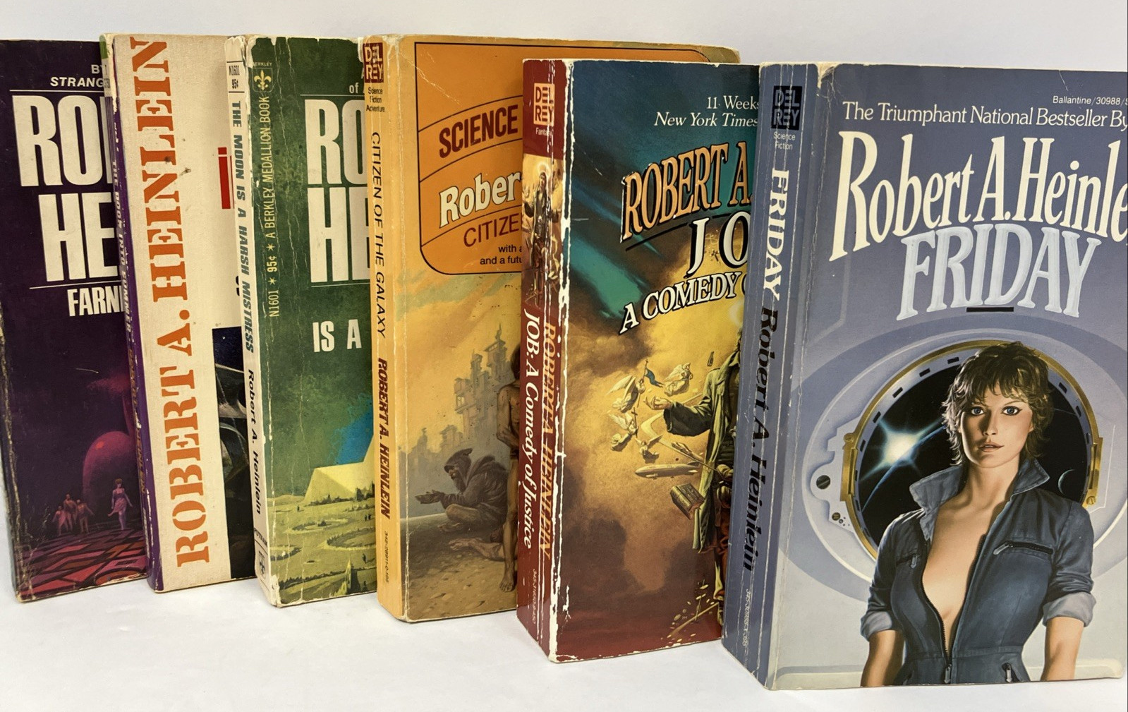 Mixed Lot Robert A. Heinlein Friday Moon Science Fiction Sci-Fi (Lot of 6 MMPBs)