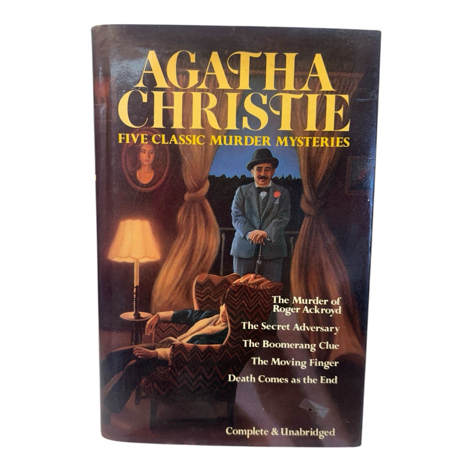 Agatha Christie Five Classic Murder Mysteries Complete & Unabridged 1985 HC/DJ
