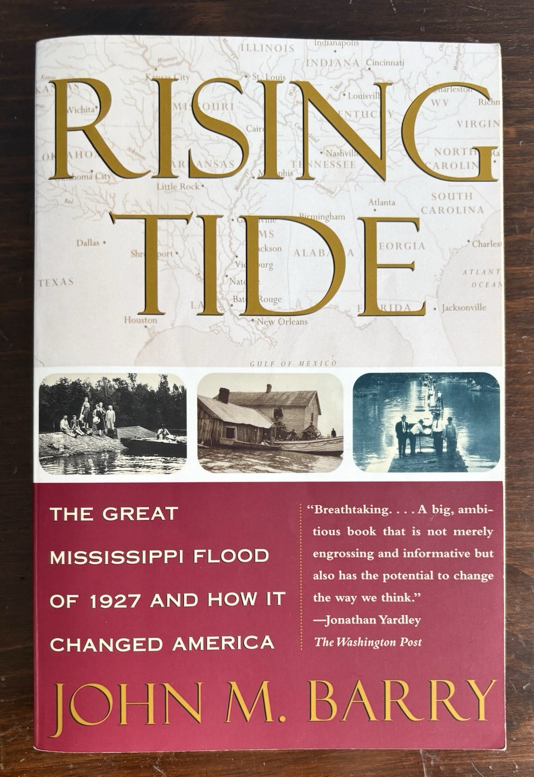 FREE SHIP Rising Tide: The Great Mississippi Flood of 1927 – John M. Barry – pbk