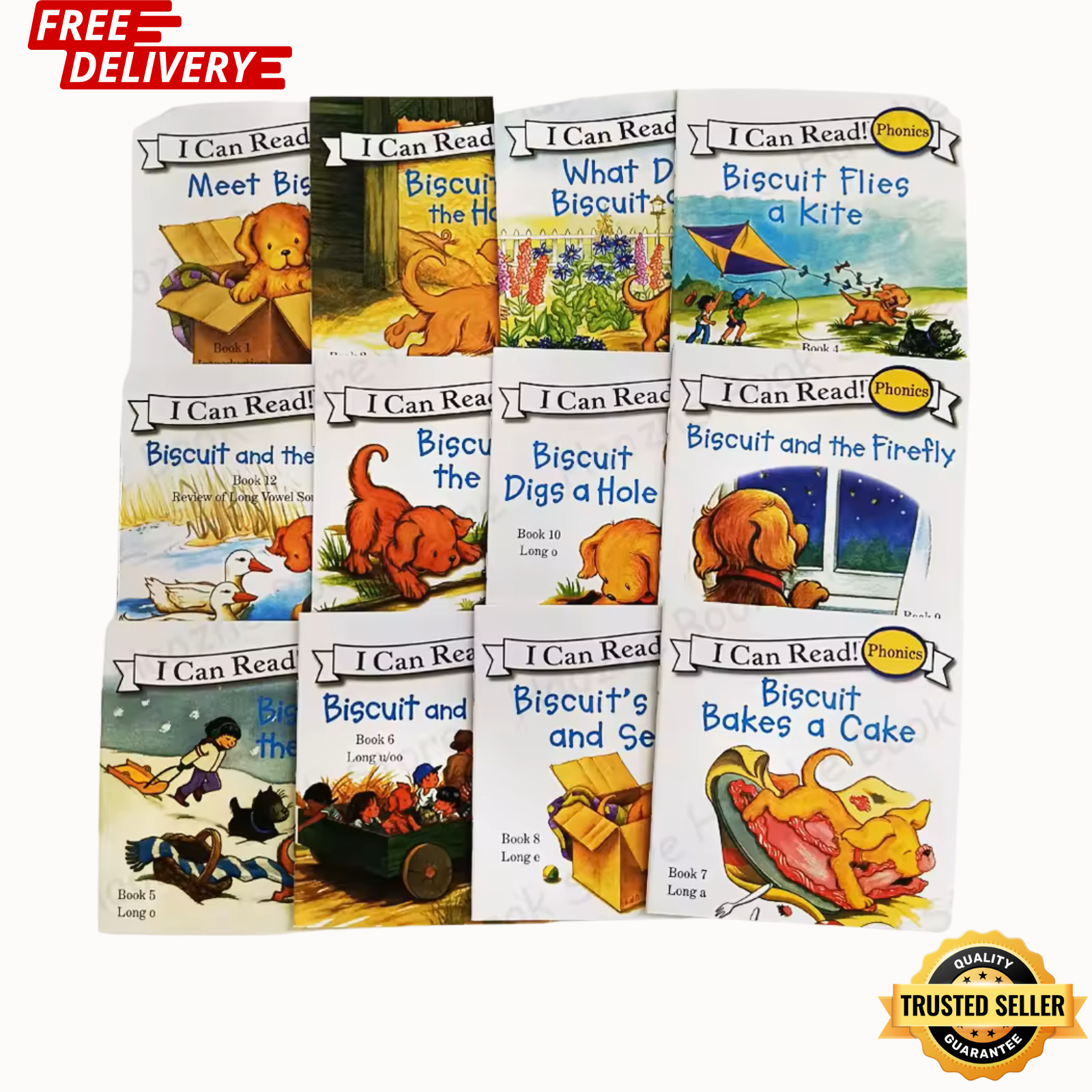 Biscuit I Can Read Phonics Kids Books Set Lot of 12 | Level 1