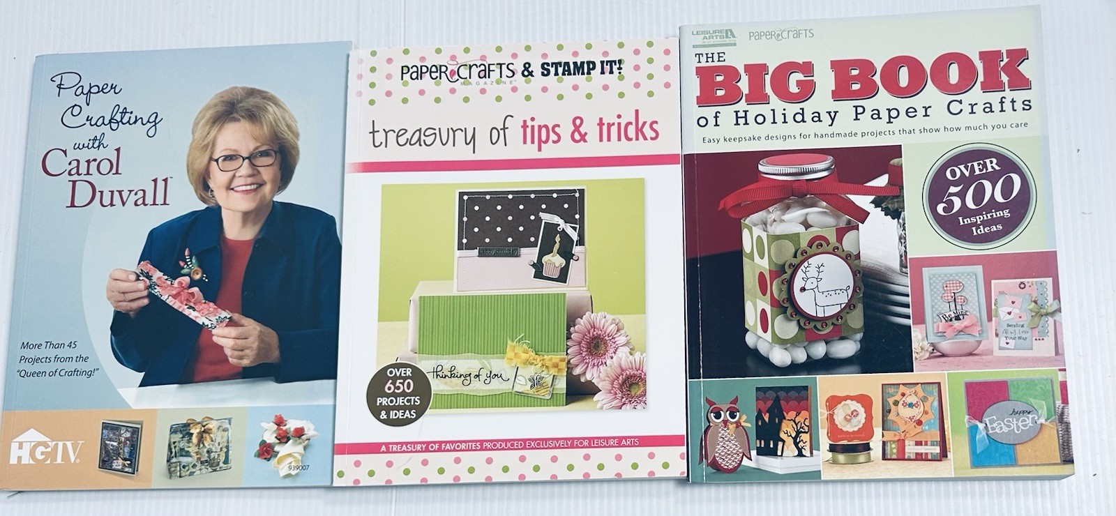 Paper Craft Books Lot 3 Treasury of Tips Big Book of Holiday Projects Crafts
