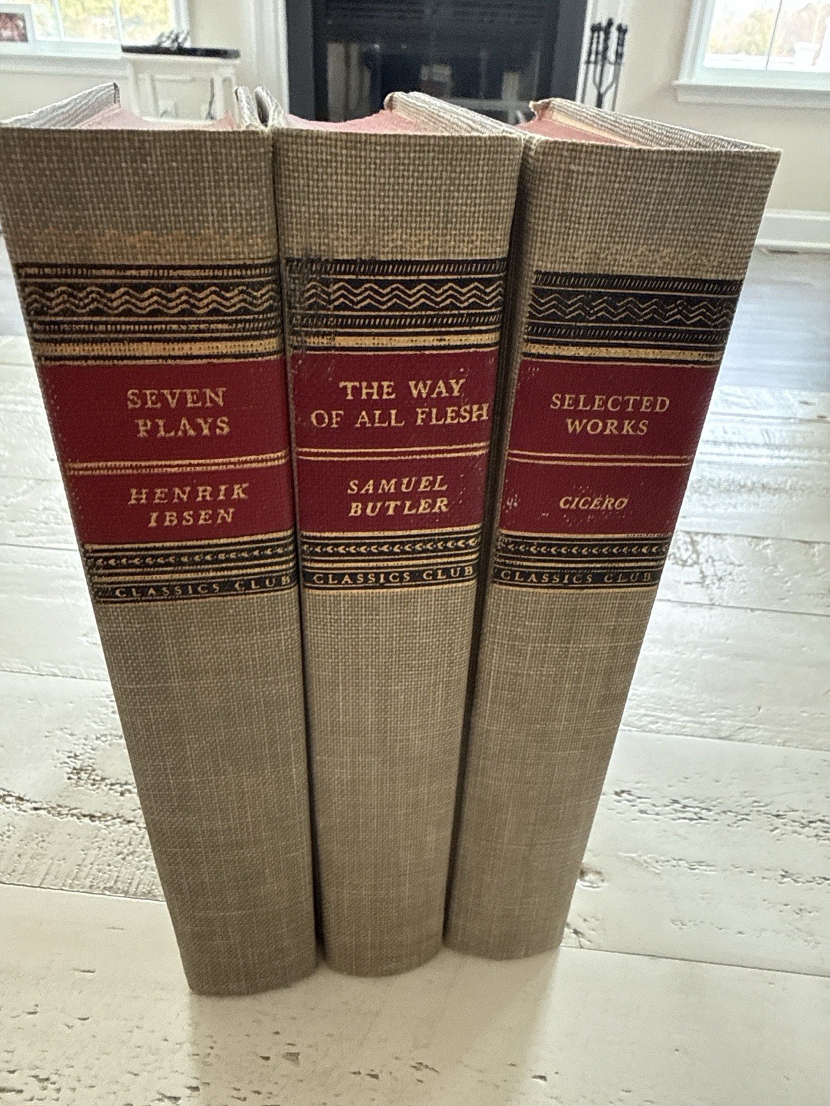 Classics Club HC Lot of 3 Ibsen Butler Cicero Gilt Cloth Red Spines