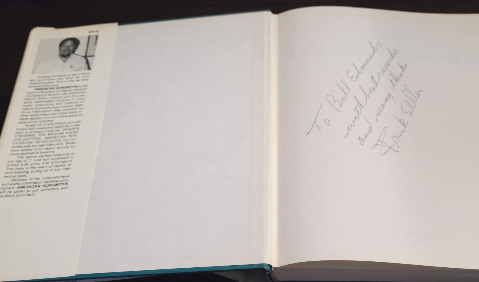 Signed Copy American Gunsmiths By Frank M. Sellers First Edition