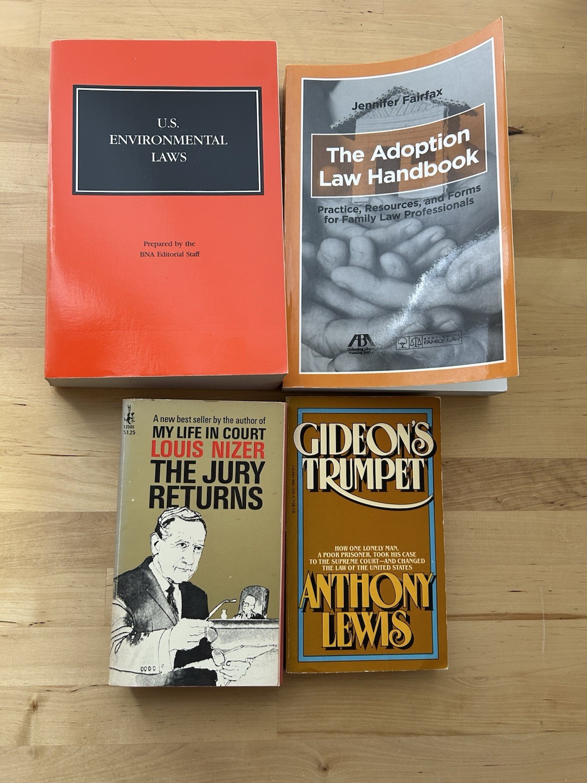 Lot of 4 Legal Nonfiction Paperback Books Various Authors & Titles Law
