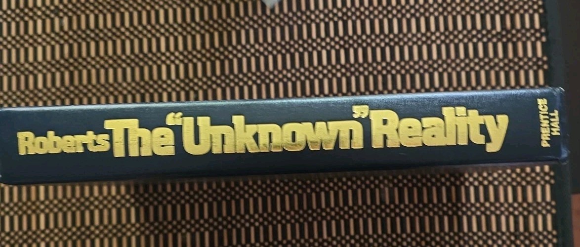 The Unknown Reality, Vol. 1: A Seth Book by Jane Roberts Hardcover 1977
