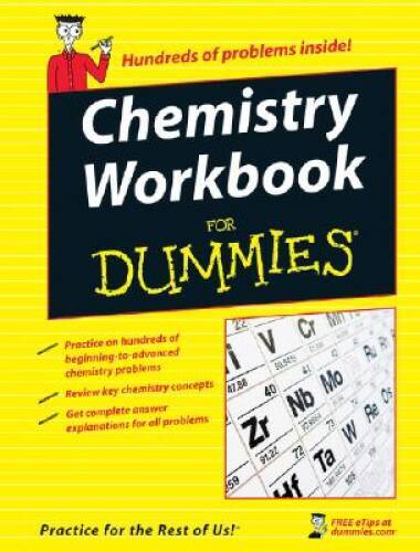Chemistry Workbook For Dummies – Paperback By Mikulecky, Peter J. – GOOD