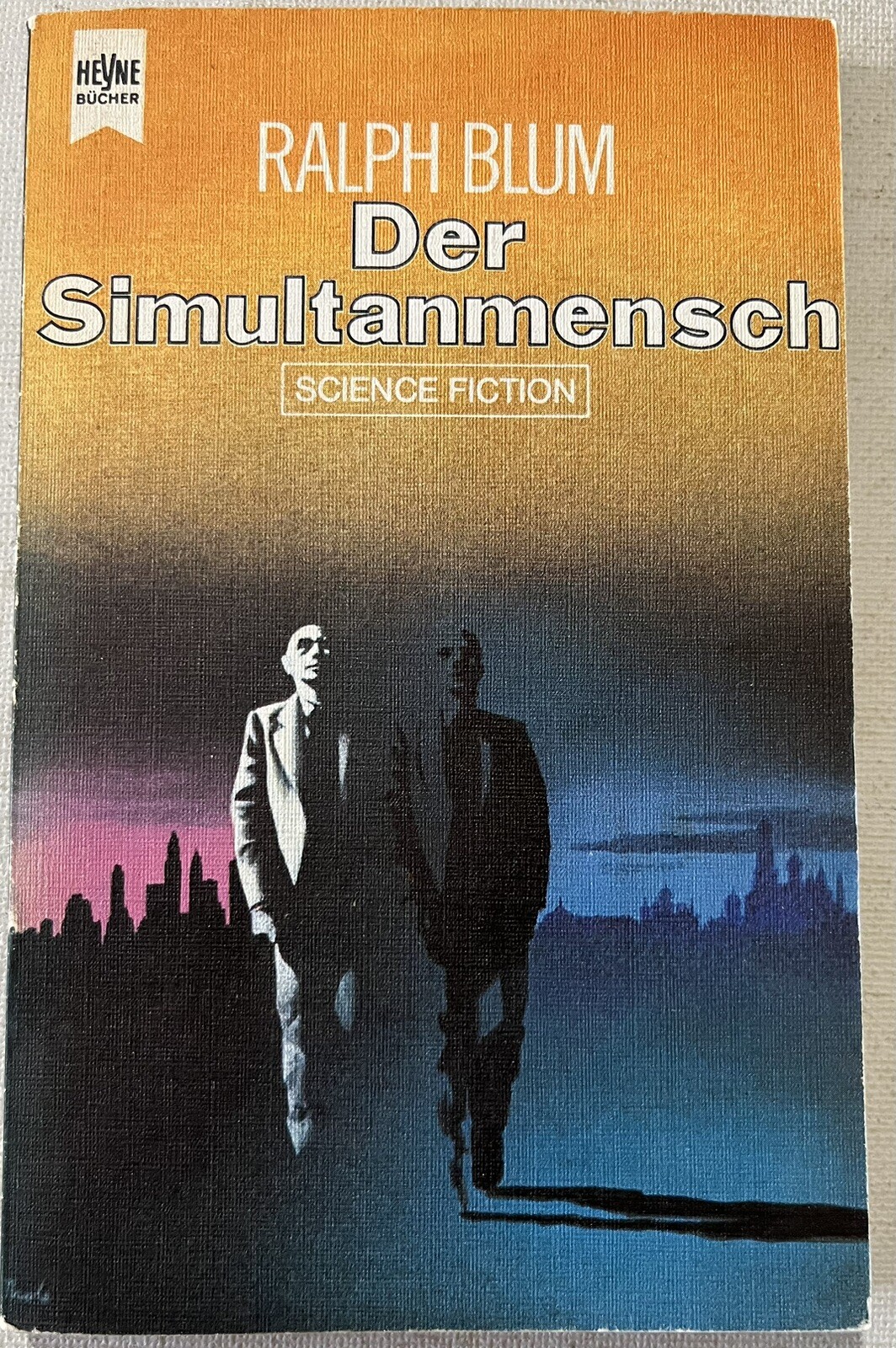 RALPH BLUM Der Simultanmensch 1975 German Edition Heyne 3426 Vintage Sci Fi Book