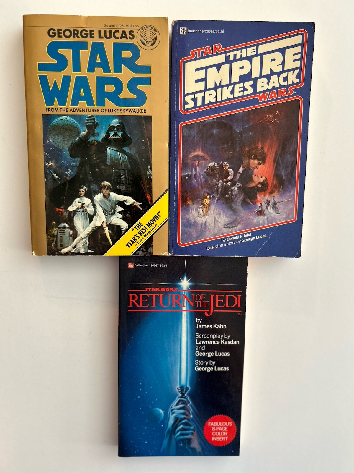 VTG Star Wars Movie Tie-In Book Lot of 3 (Episodes IV-VI)