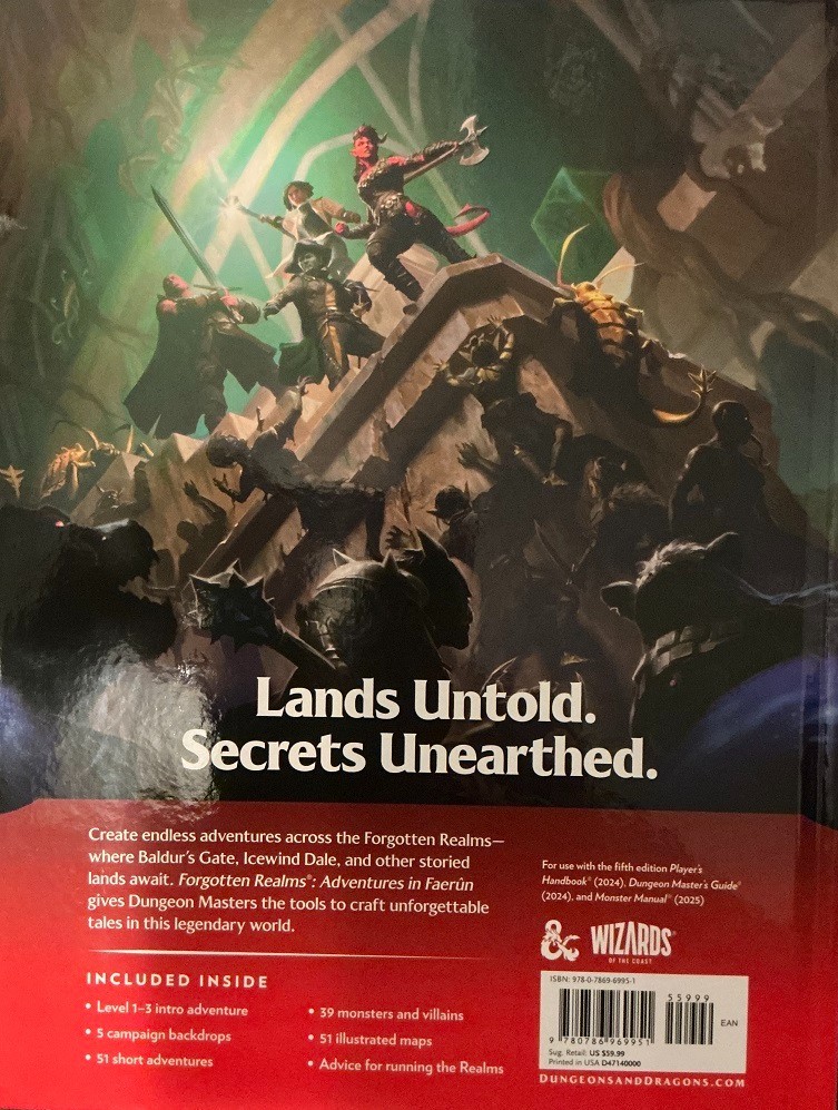 Dungeons and Dragons: Forgotten Realms Adventures in Faerun DM Expansion