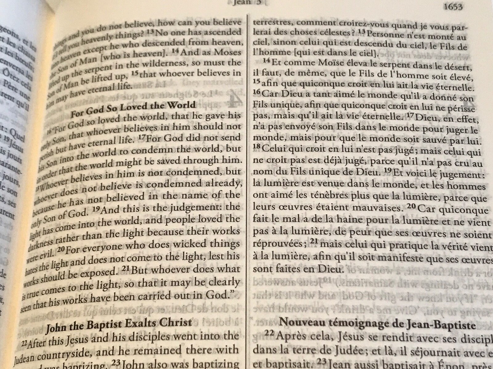 French English Parallel Bible,ESV English Standard,Revised Segond Colombe Black