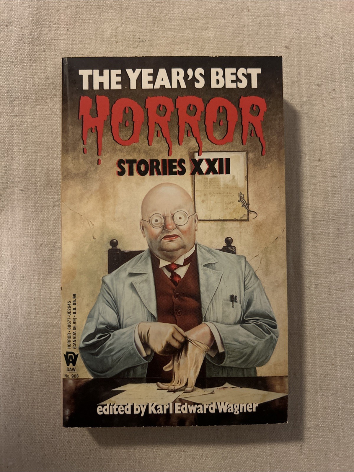 THE YEAR’S BEST HORROR STORIES XXII by Karl Edward Wagner 1994 DAW 968 VTG Book