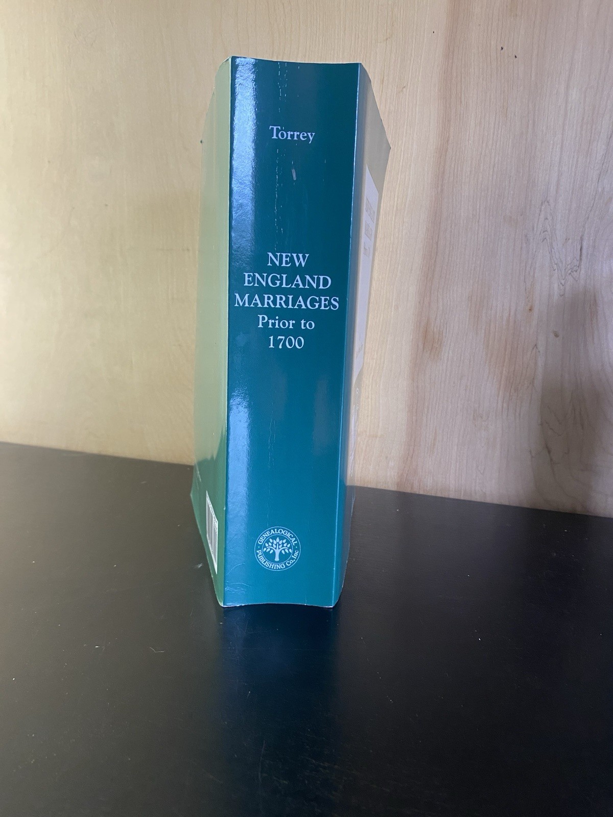 New England Marriages Prior to 1700 A-Z by Clarence Almon Torrey Softcover