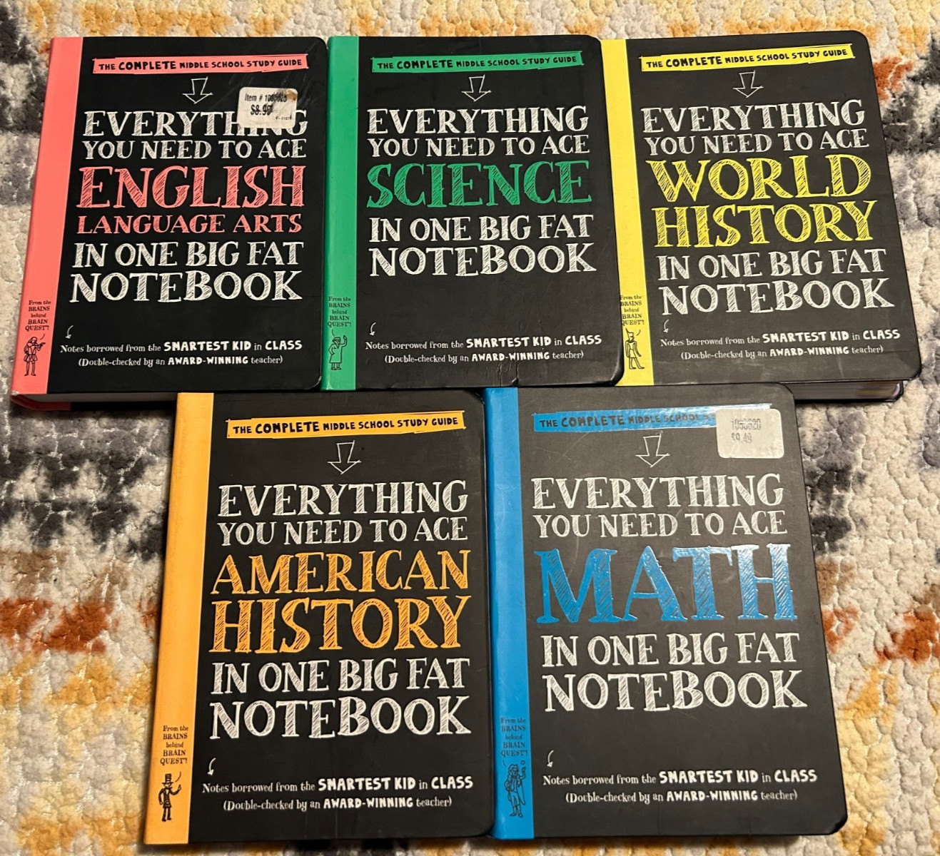 Everything You Need To Ace In One Big Fat Notebook 5 Book Lot Middle School