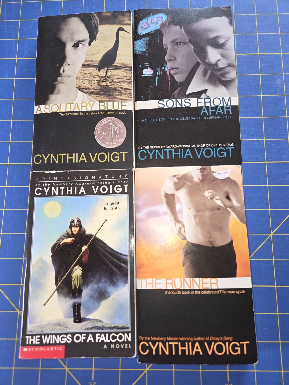 Cynthia Voigt Lot of 4 MM PBs Wings of Falcon, Solitary Blue Sons Afar Runner