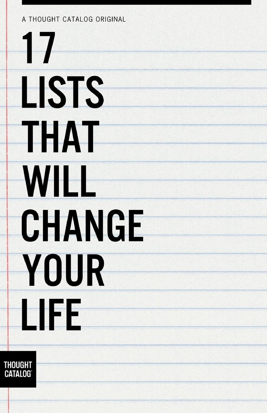 17 Lists That Will Change Your Life – paperback Catalog, Thought